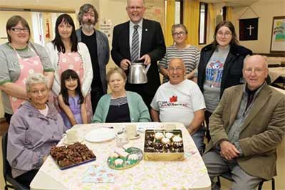 Gorebridge Community Café with Tea pot