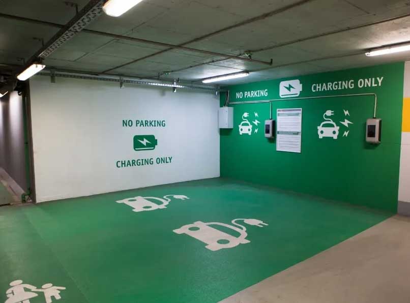 Accessible EV charging point