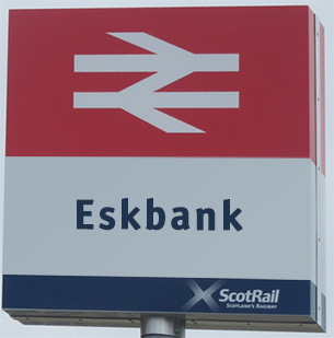 Eskbank station signage