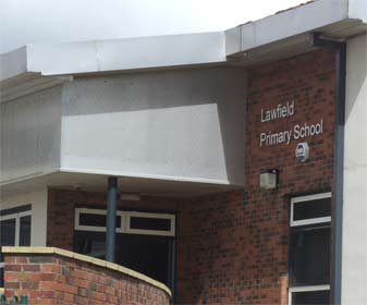 Entrance to Lawfield Primary Scool