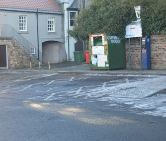 Parking notice at North Wind Car Park