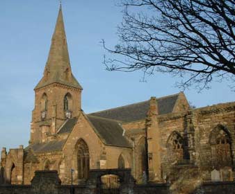 Image of Saint Nichols Church at 119 Dalkeith High Street, Bay outside Saint Nicholas church