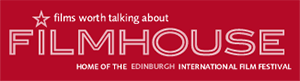 A striking red background features the Filmhouse logo.