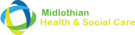 Midlothian Health and Social Care logo, showcasing their mission to enhance community health and wellness.